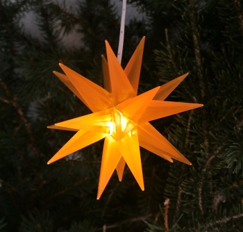 1 x Orange Transparent - ohne Elektrik